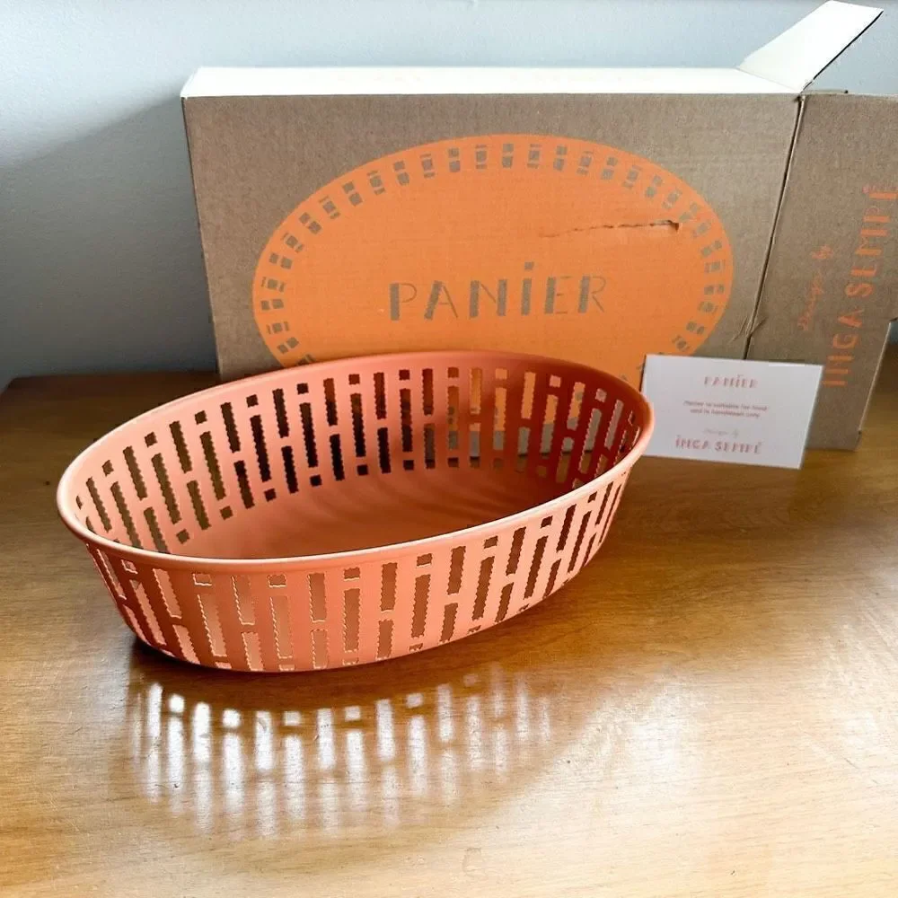 Panier for HAY design by Inga Sempe steel oval food safe storage basket